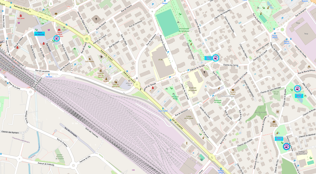 Map de la balade